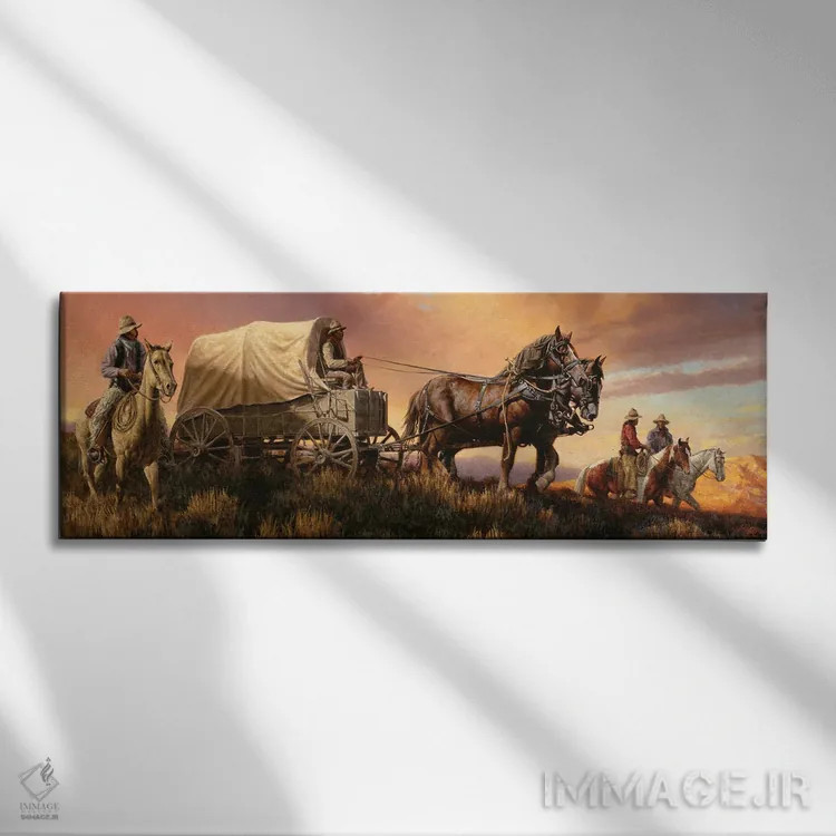 تابلو آسمان پهناور اثر جو ولاسکز - نمای روبهرو روی دیوار