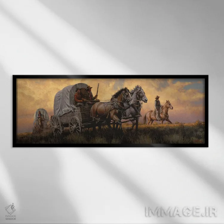 تابلو هفتصد مایل دورتر از سنتلوئیس (ایالات متحده) اثر جو ولاسکز - نمای قابدار مشکی