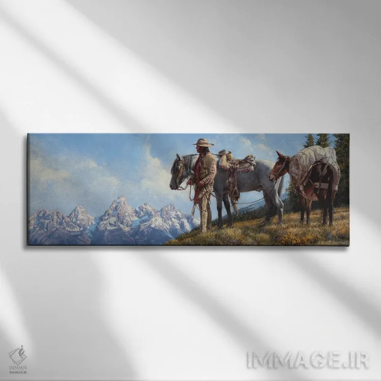 تابلو چشمانداز نو اثر جو ولاسکز - نمای روبهرو روی دیوار