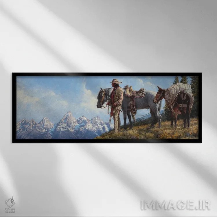 تابلو چشمانداز نو اثر جو ولاسکز - نمای قابدار مشکی