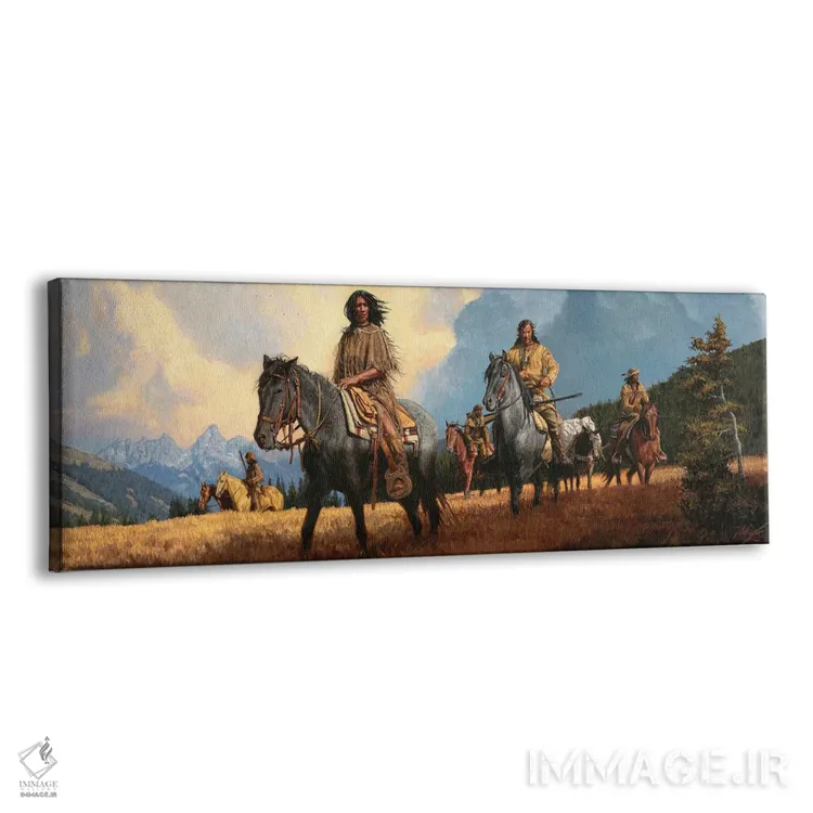 تابلو راه شوشون (قوم بومی شوشون) اثر جو ولاسکز - نمای پرسپکتیو محصول