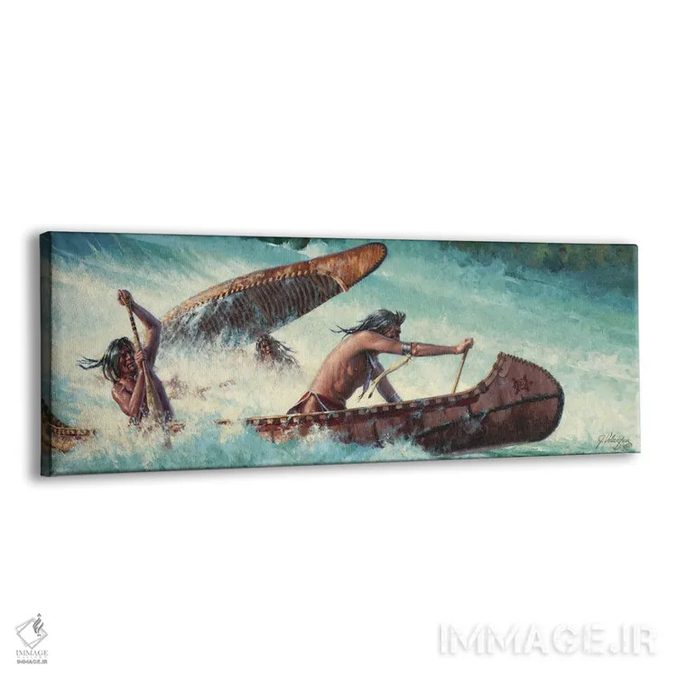 تابلو مسابقهٔ آبهای خروشان اثر جو ولاسکز - نمای پرسپکتیو محصول