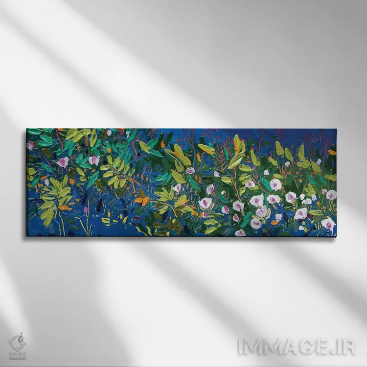 تابلو باغ نیمهشب اثر جوزف ویلانوا - نمای روبهرو روی دیوار