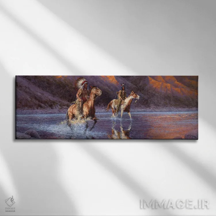 تابلو غروب اثر جو ولاسکز - نمای روبهرو روی دیوار