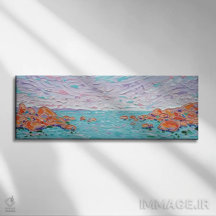 تابلو چشمانداز اقیانوس ۳ اثر جوزف ویلانوا - نمای روبهرو روی دیوار
