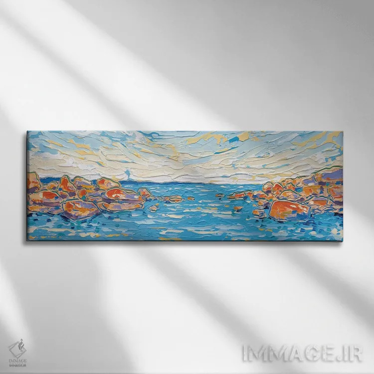 تابلو چشمانداز اقیانوس ۴ اثر جوزف ویلانوا - نمای روبهرو روی دیوار