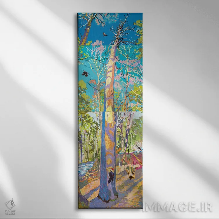 تابلو دوستان قدیمی اثر جاستین شال - نمای روبهرو روی دیوار