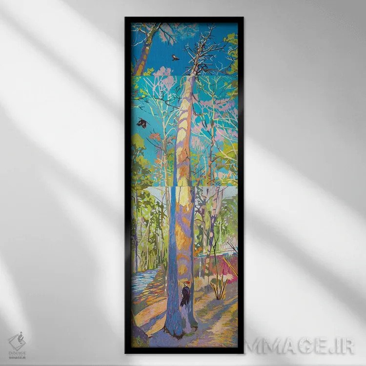 تابلو دوستان قدیمی اثر جاستین شال - نمای قابدار مشکی