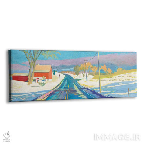 تابلو برف گذرا اثر جاستین شال - نمای پرسپکتیو محصول