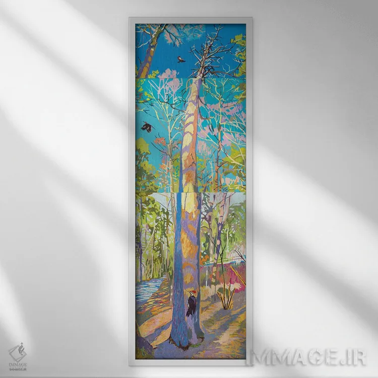 تابلو دوستان قدیمی اثر جاستین شال - نمای قابدار سفید