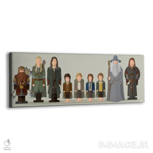 تابلو یاران حلقه اثر جوبی داو - نمای پرسپکتیو محصول