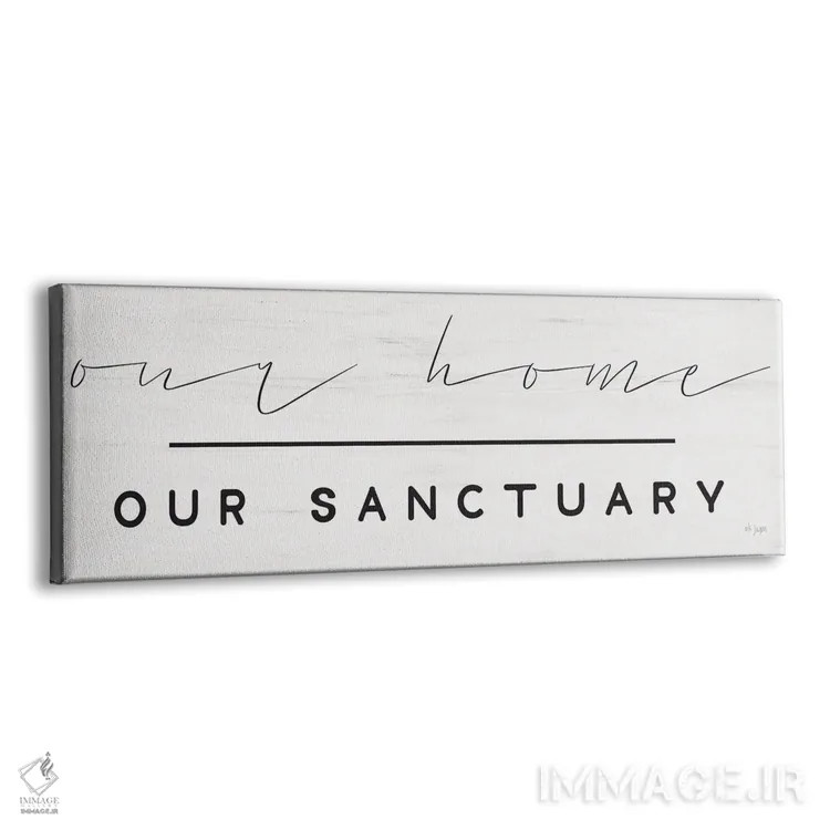 تابلو Our Sanctuary,خانه ما، پناهگاه ما اثر جکسون بلوار (برند هنری) - نمای پرسپکتیو محصول