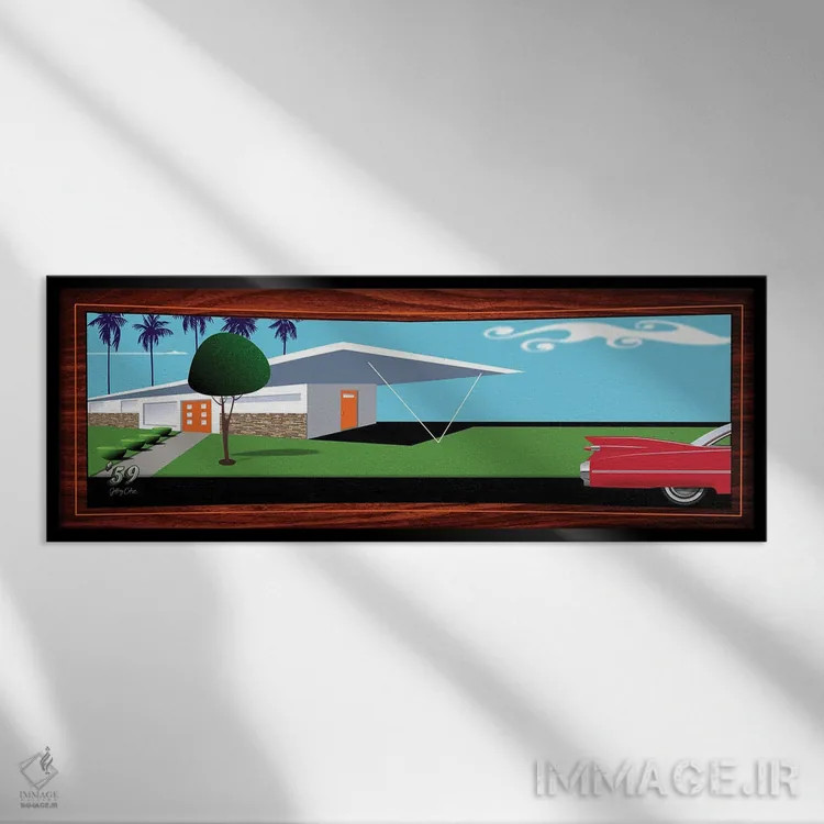 تابلو ۵۹ اثر جفری کولیسون - نمای قابدار مشکی