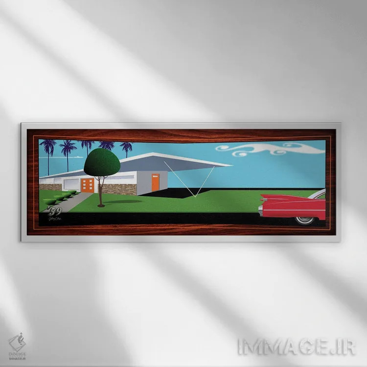 تابلو ۵۹ اثر جفری کولیسون - نمای قابدار سفید