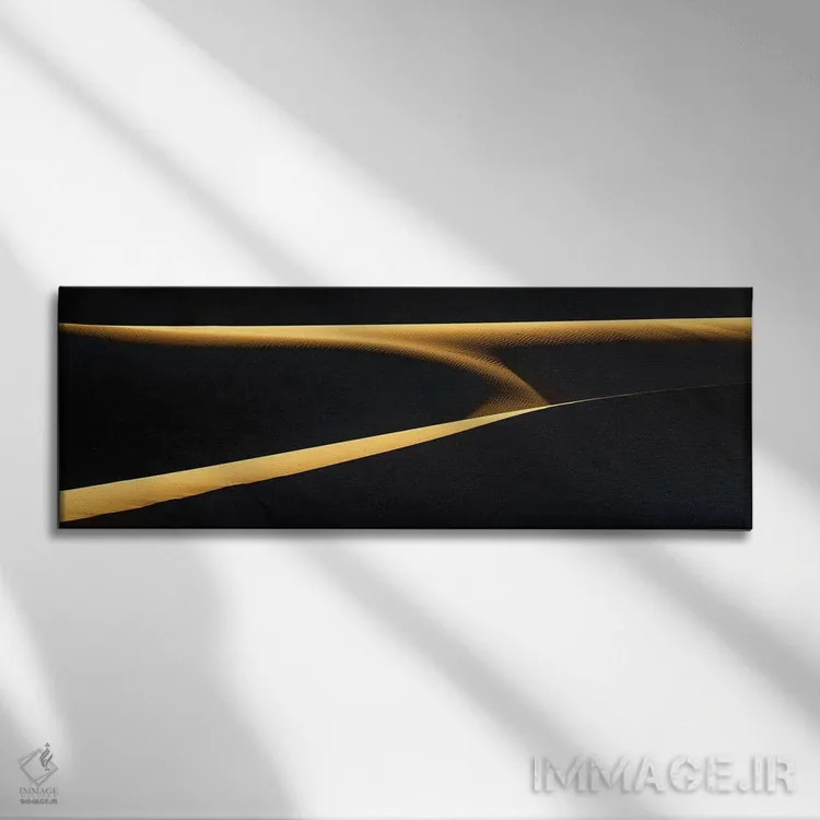 تابلو آفریقا، ارگ شبی، مراکش. تضاد تپههای شنی بیابان اثر جینز گالری (گالری هنری/عکس) - نمای روبهرو روی دیوار