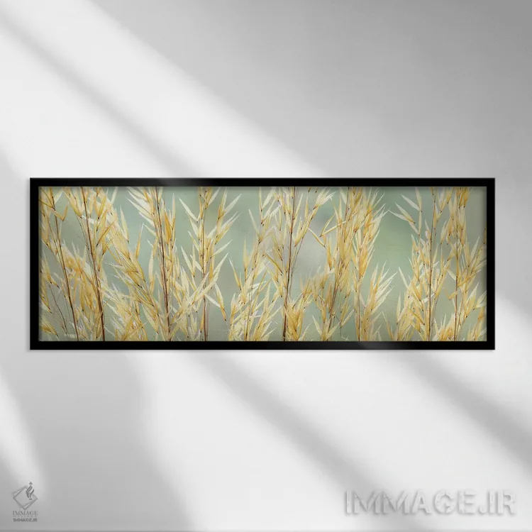 تابلو Washington State, Seabeck. Seed heads of giant feather grass.,ایالات متحده، ایالت واشینگتن، سیبک. سر دانههای علف پر گونهٔ بزرگ اثر جینز گالری (گالری هنری/عکس) - نمای قابدار مشکی