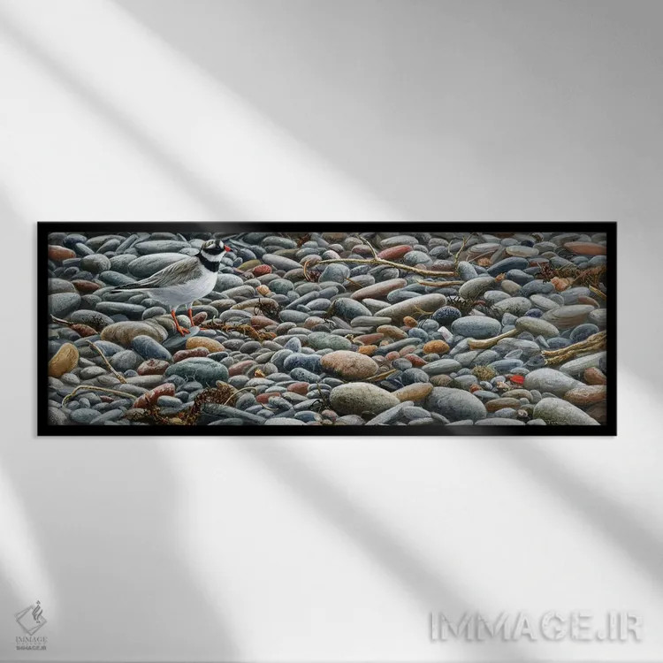 تابلو قلوهسنگ اثر جرمی پاول - نمای قابدار مشکی