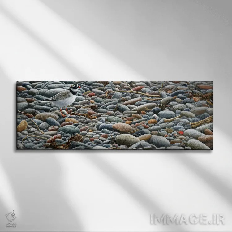 تابلو قلوهسنگ اثر جرمی پاول - نمای روبهرو روی دیوار