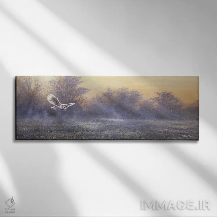 تابلو مه صبحگاهی اثر جرمی پاول - نمای روبهرو روی دیوار