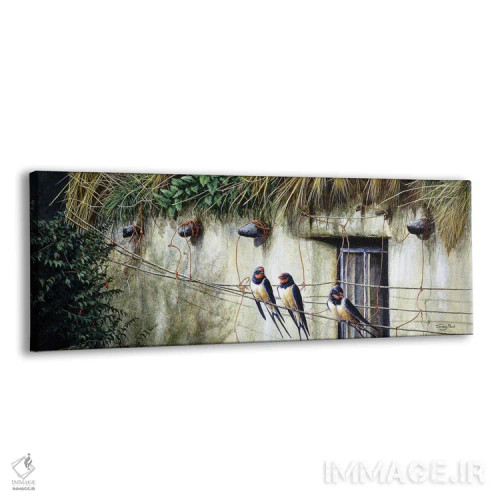 تابلو سقف کاهگلی قدیمی اثر جرمی پاول - نمای پرسپکتیو محصول