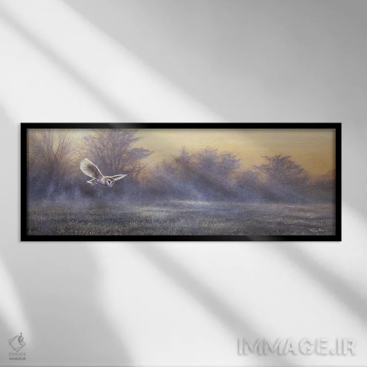 تابلو مه صبحگاهی اثر جرمی پاول - نمای قابدار مشکی