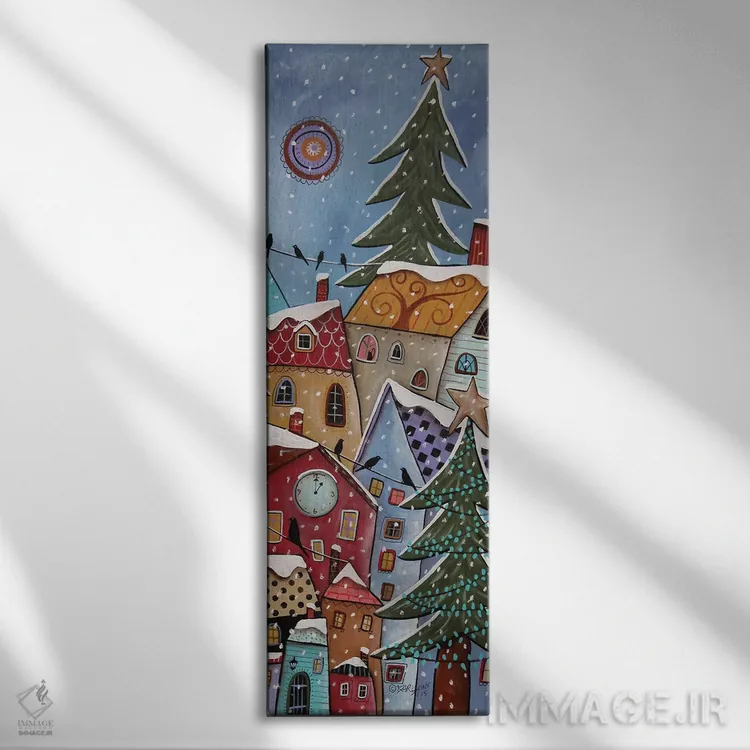 تابلو ساعت یک اثر کارلا جرارد - نمای روبهرو روی دیوار