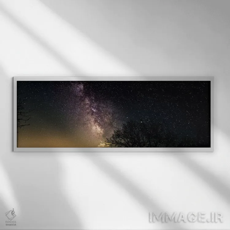 تابلو راه شیری I (کهکشان راه شیری) اثر سارا کدلسک - نمای قابدار سفید