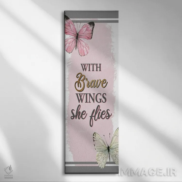 تابلو بالها I اثر کیمبرلی آلن - نمای روبهرو روی دیوار