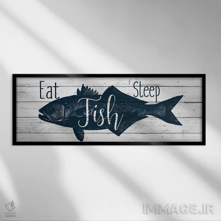 تابلو کنار دریاچه B اثر کیمبرلی آلن - نمای قابدار مشکی