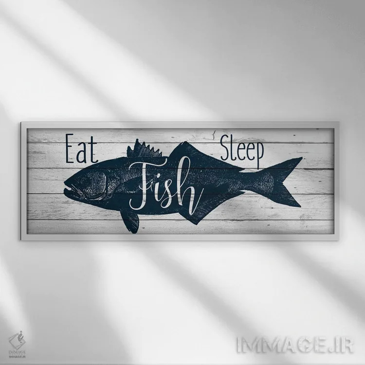 تابلو کنار دریاچه B اثر کیمبرلی آلن - نمای قابدار سفید