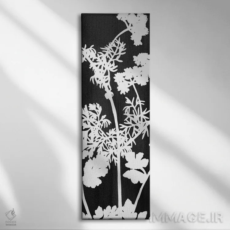 تابلو پنل گیاهی (شماره ۲) اثر کیمبرلی آلن - نمای روبهرو روی دیوار