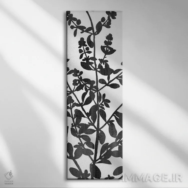 تابلو پنل گیاهی (شماره ۱) اثر کیمبرلی آلن - نمای روبهرو روی دیوار