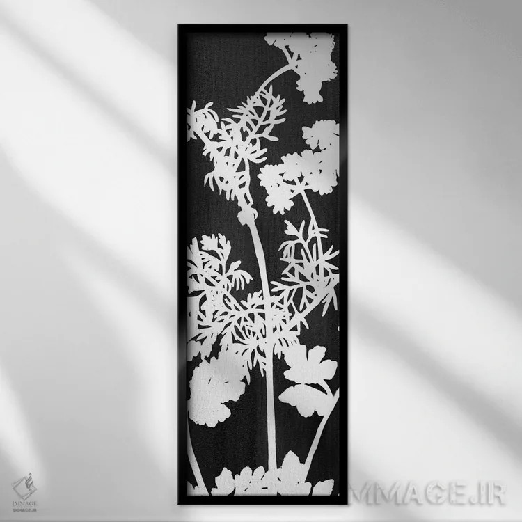 تابلو پنل گیاهی (شماره ۲) اثر کیمبرلی آلن - نمای قابدار مشکی