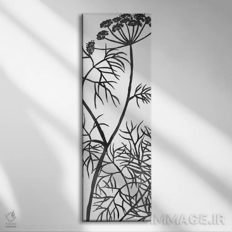 تابلو پنل گیاهی (شماره ۳) اثر کیمبرلی آلن - نمای روبهرو روی دیوار