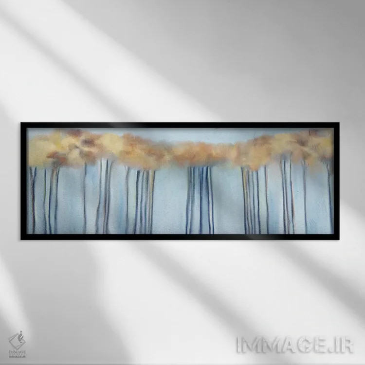 تابلو پاییز زرد نسخه ۲ اثر کیمبرلی آلن - نمای قابدار مشکی