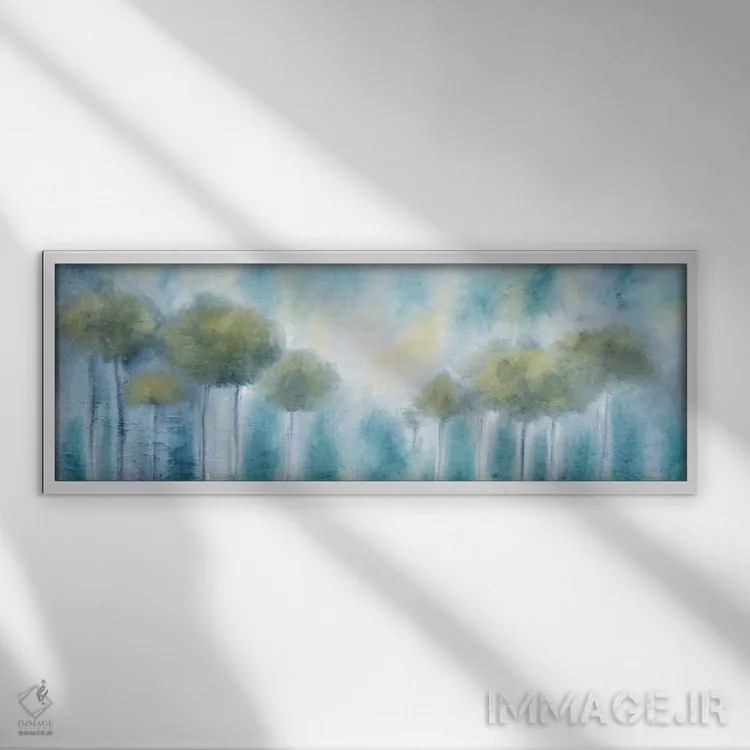 تابلو بیشه زرد نسخه ۲ اثر کیمبرلی آلن - نمای قابدار سفید