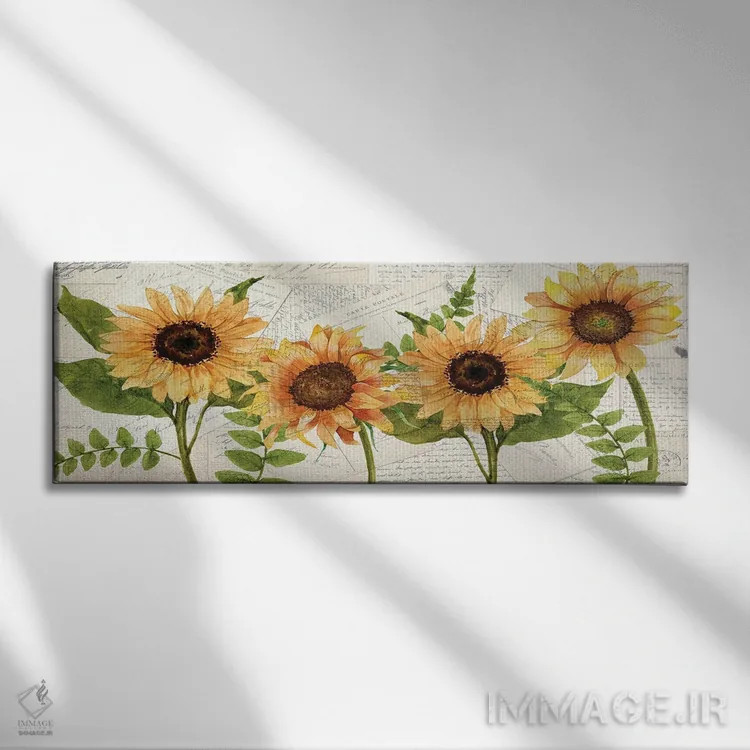 تابلو نامههای آفتابگردان اثر کیمبرلی آلن - نمای روبهرو روی دیوار