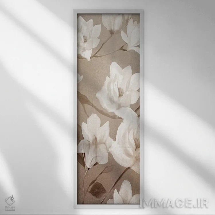 تابلو پنل ماگنولیا II اثر کیمبرلی آلن - نمای قابدار سفید