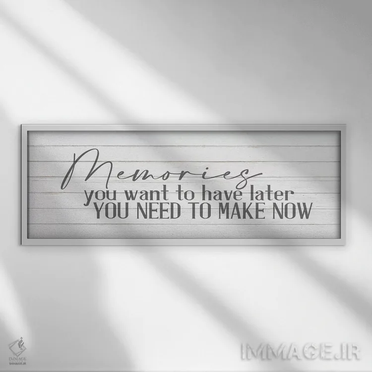 تابلو خاطرات I اثر کیمبرلی آلن - نمای قابدار سفید