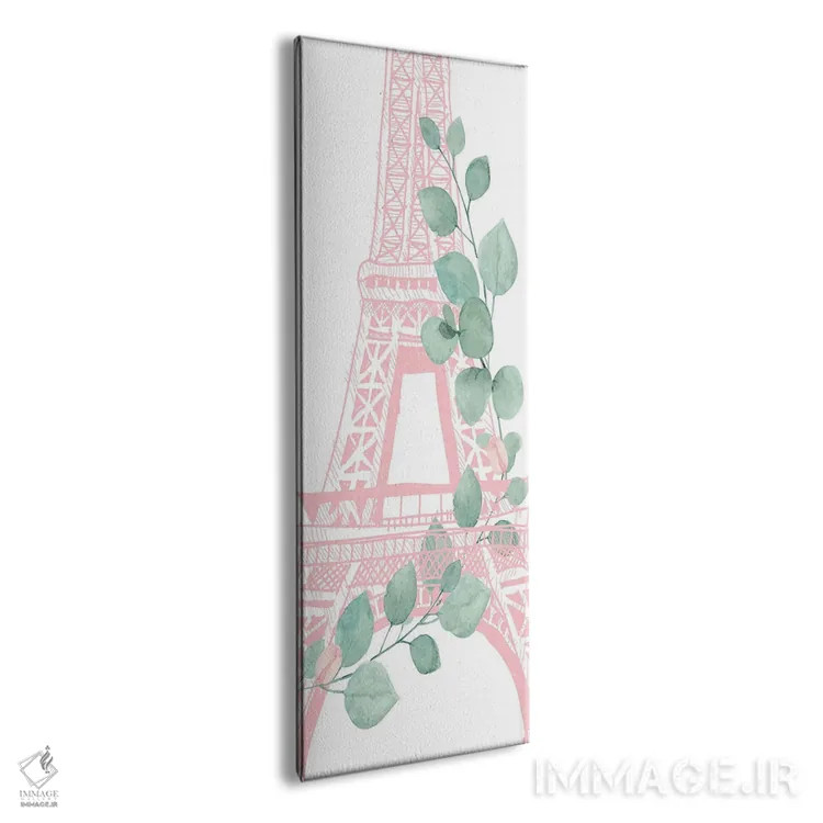 تابلو پاریس نعنایی ۳ اثر کیمبرلی آلن - نمای پرسپکتیو محصول