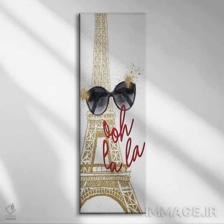 تابلو من عاشق پاریسم ۳ اثر کیمبرلی آلن - نمای روبهرو روی دیوار