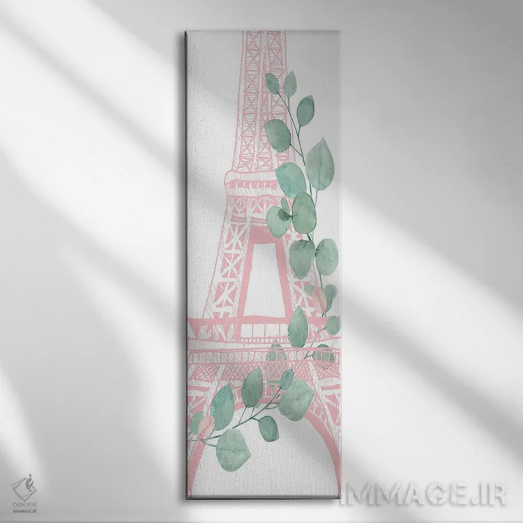 تابلو پاریس نعنایی ۳ اثر کیمبرلی آلن - نمای روبهرو روی دیوار