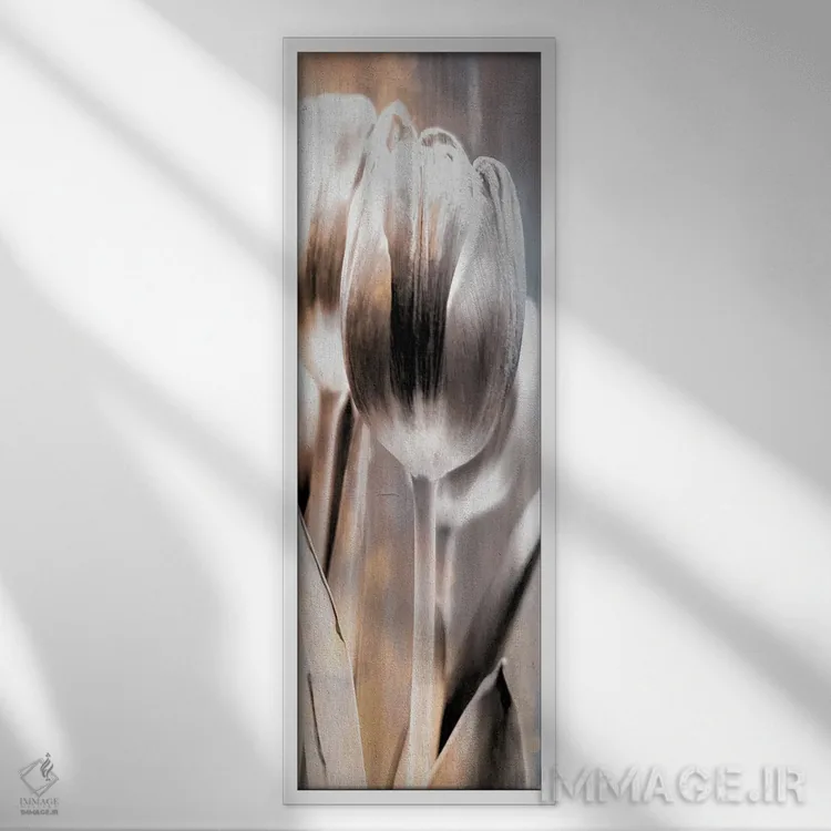تابلو لاله I اثر کیمبرلی آلن - نمای قابدار سفید