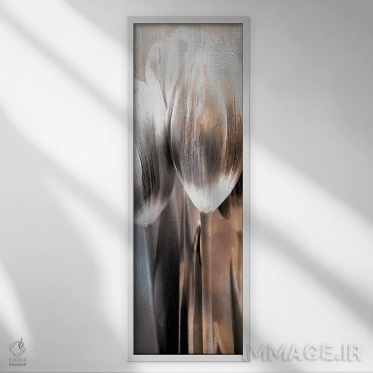 تابلو لاله II اثر کیمبرلی آلن - نمای قابدار سفید