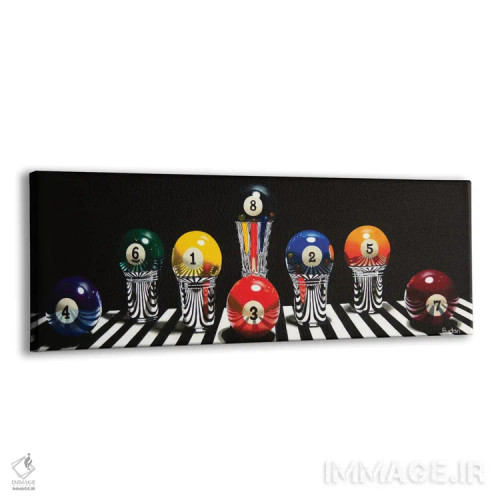 تابلو ضربههای بیلیارد اثر کارن بودن - نمای پرسپکتیو محصول