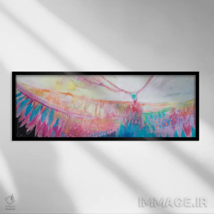 تابلو رنگهای طبیعت وحشی اثر کری مککیب - نمای قابدار مشکی