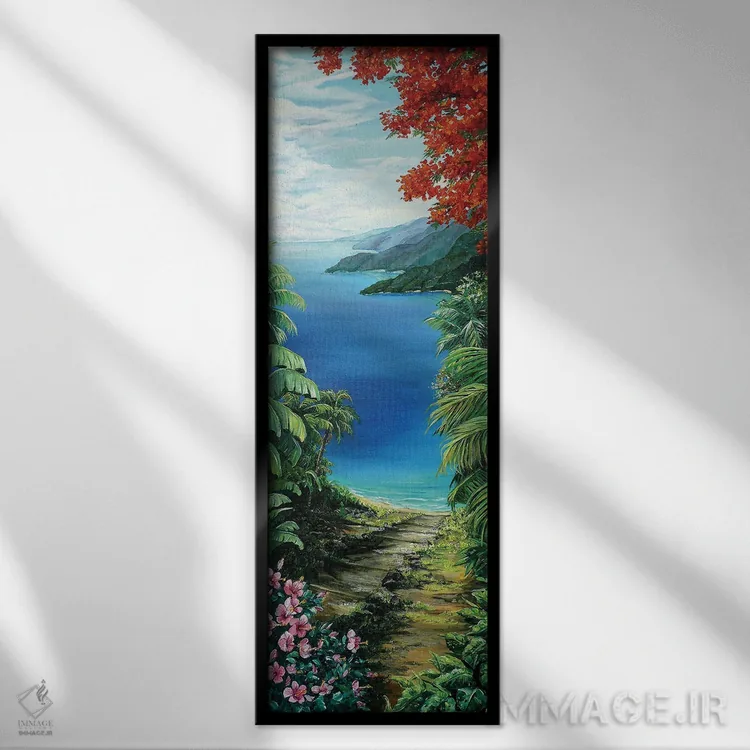 تابلو نمای من اثر کارین داون کلشال-بست - نمای قابدار مشکی