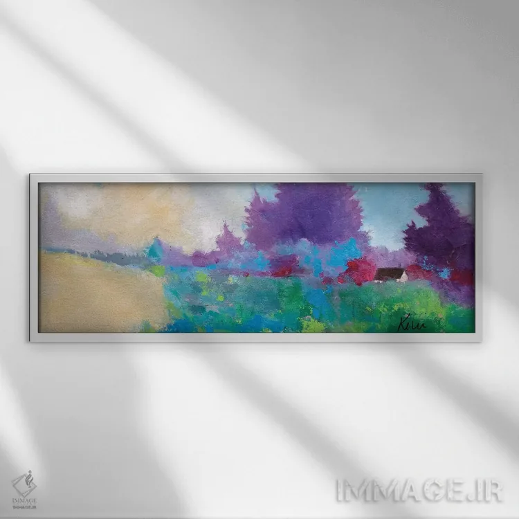 تابلو عصر تنها اثر کری مککیب - نمای قابدار سفید