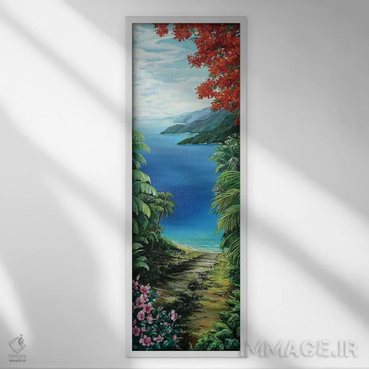 تابلو نمای من اثر کارین داون کلشال-بست - نمای قابدار سفید