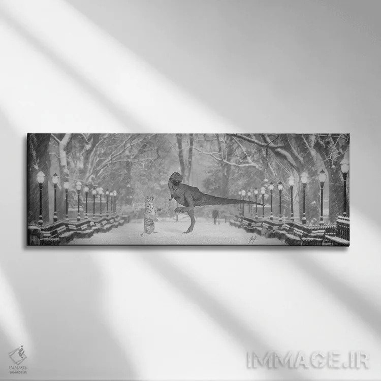 تابلو با من برقص اثر کاترین فدرر - نمای روبهرو روی دیوار